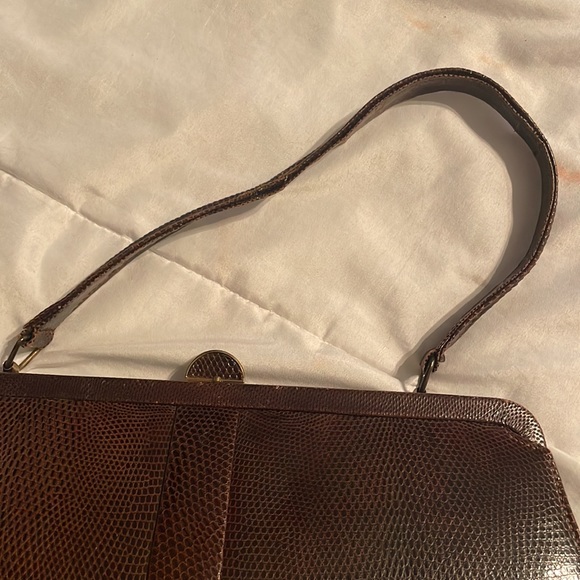 1950s Mappin and Webb Lizard Skin Purse - Picture 6 of 8
